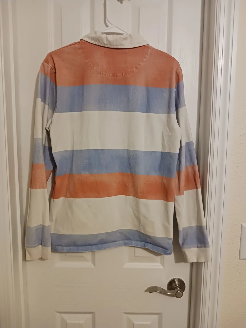 chubbies Men's Vtg LS Striped Rugby Shirt Cotton Med